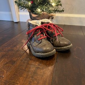 Boys Brown Leather Boots